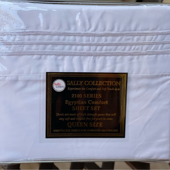 Brand New Queen Size Bed Sheet Set,4PCS ,deep Pocket , White Color - Picture 3 of 4